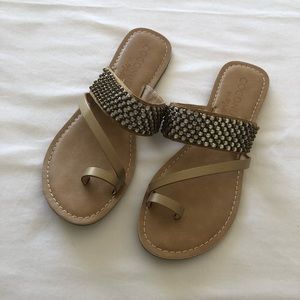 Jeweled strappy sandal